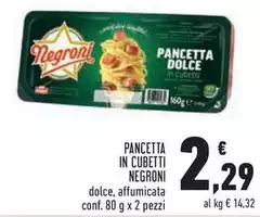 Negroni - Pancetta In Cubetti Negroni - Pancetta In Cubetti