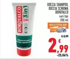 Borotalco - Doccia Shampoo, Doccia Schiuma