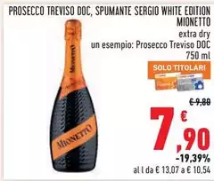 Mionetto - Prosecco Treviso DOC, Spumante Sergio White Edition Mionetto - Prosecco Treviso DOC, Spumante Sergio White Edition