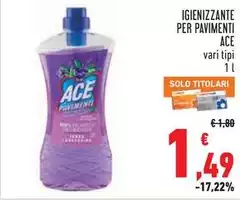 Ace - Igienizzante Per Pavimenti