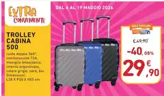 Blu - Trolley Cabina 500