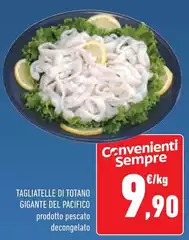 Tagliatelle Di Totano Gigante Del Pacifico Tagliatelle Di Totano Gigante Del Pacifico