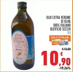 Oliva - Olio Extra Vergine Di 100% Italiano Oleificio Secchi Oliva - Olio Extra Vergine Di 100% Italiano Oleificio Secchi