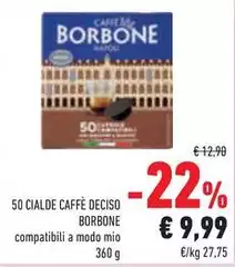 Caffe borbone - Cialde Caffè Deciso