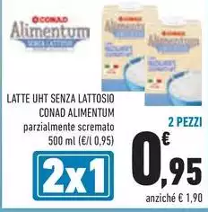 Conad - Latte UHT Senza Lattosio Alimentum