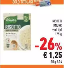 Knorr - Risotti Knorr - Risotti