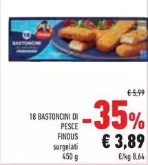 Findus - 18 Bastoncini Di Pesce