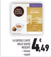 Nescafé - 16 Capsule Caffè Dolce Gusto