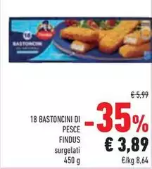 Findus - 18 Bastoncini Di Pesce