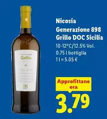 Nicosia - Generazione 898 Grillo DOC Sicilia Nicosia - Generazione 898 Grillo DOC Sicilia