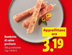 Bombette Di Suino Gratinate