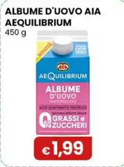 Aia - Albume D'uovo Aequilibrium 450 G Aia - Albume D'uovo Aequilibrium 450 G