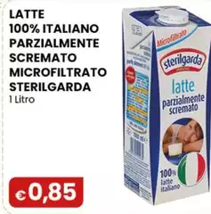 Sterilgarda - Latte 100% Italiano Parzialmente Scremato Microfiltrato 1 Litro