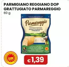 Parmareggio - Parmigiano Reggiano DOP Grattugiato 60 G