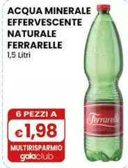 Ferrarelle - Acqua Minerale Effervescente Naturale 1,5 Litri Ferrarelle - Acqua Minerale Effervescente Naturale 1,5 Litri
