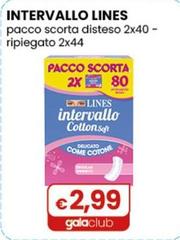Lines - Intervallo Pacco Scorta Disteso 2x40 - Ripiegato 2x44