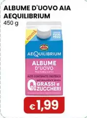 Aia - Albume D'uovo Aequilibrium 450 G Aia - Albume D'uovo Aequilibrium 450 G