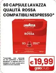 Lavazza - 60 Capsule Qualità Rossa Compatibili Nespresso