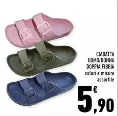 Ciabatta Uomo/Donna Doppia Fibbia