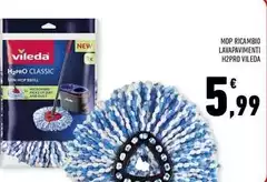Vileda - Mop Ricambio Lavapavimenti H2pro Vileda - Mop Ricambio Lavapavimenti H2pro