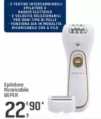 Beper - Epilatore Ricaricabile