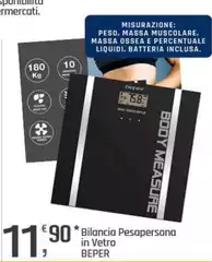 Beper - Bilancia Pesapersona In Vetro