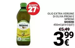Monini - Olio Extra Vergine Di Oliva Premie E Spremil
