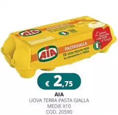 Aia - Uova Terra Pasta Gialla Medie X10 Cod. 20590 Aia - Uova Terra Pasta Gialla Medie X10 Cod. 20590