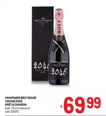 Moët & chandon - Champagne Brut Grand Vintage Rose