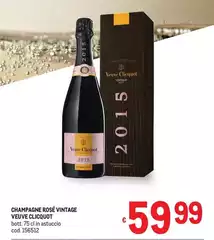 Veuve clicquot - Champagne Rosé Vintage Veuve Ciliquot