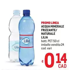 Lilia - Linea Acqua Minerale Frizzante/ Naturale