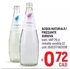 Acqua Naturale/Frizzante