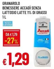 Granarolo - Benessere Accadi Senza Lattosio Latte 1% Di Grassi
