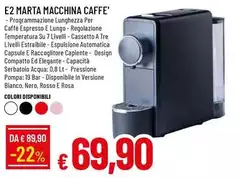 E2 Marta Macchina Caffe'