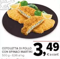 Martini - Cotoletta Di Pollo Con Spinaci Martini - Cotoletta Di Pollo Con Spinaci