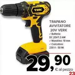 Trapano Avvitatore 20V Verk