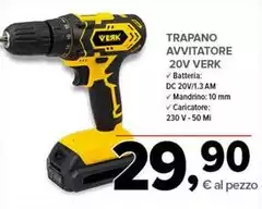 Trapano Avvitatore 20V Verk