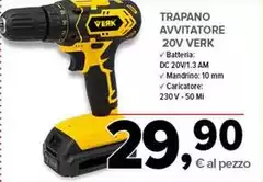 Trapano Avvitatore 20V Verk