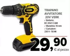 Trapano Avvitatore 20V Verk