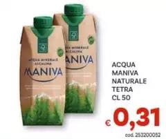 Maniva - Acqua Naturale Tetra