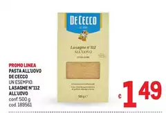 De Cecco - Pasta All'Uovo