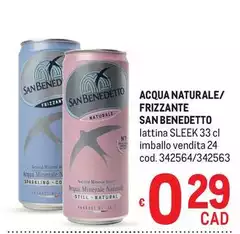 San Benedetto - Acqua Naturale/Frizzante San Benedetto - Acqua Naturale/Frizzante
