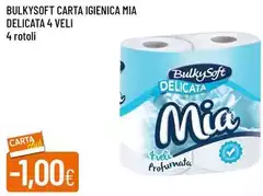 Bulkysoft - Carta Igienica Mia Delicata 4 Veli