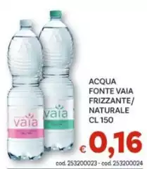 Acqua Fonte Frizzante/Naturale
