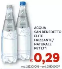 Elite - Acqua San Benedetto  Frizzante/Naturale