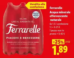 Ferrarelle - Acqua Minerale Effervescente Naturale