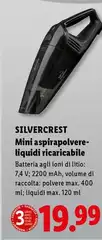 Silvercrest - Mini Aspirapolvere Liquidi Ricaricabile