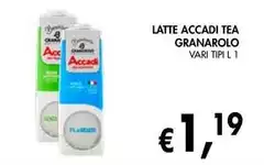 Granarolo - Latte Accadi Tea