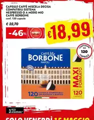 Caffe borbone - Capsule Caffè Miscela Decisa Compatibili Sistema Nespresso O A Modo Mio