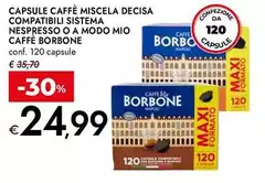 Caffe borbone - Capsule Caffè Miscela Decisa Compatibili Sistema Nespresso O A Modo Mio Caffè